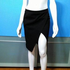 RAFI & RO •  Black Asymmetric Pencil skirt / (S)